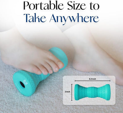 Tumaz Massage Ball & Foot Roller 3-in-1 Set with Spiky Ball, Lacrosse Ball, Massage Roller - Ergonomic Design to Relieve Plantar Fasciitis for Deep and Superficial Muscle Pain