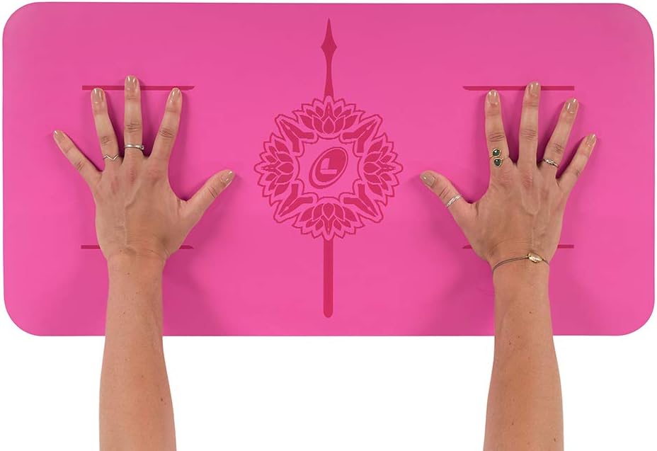 Liforme Yoga Pad - Patented Alignment System, Warrior-like Grip, Non-slip, Eco-friendly, 4.2mm Thick Pad for Knee, Elbow and Hand Support