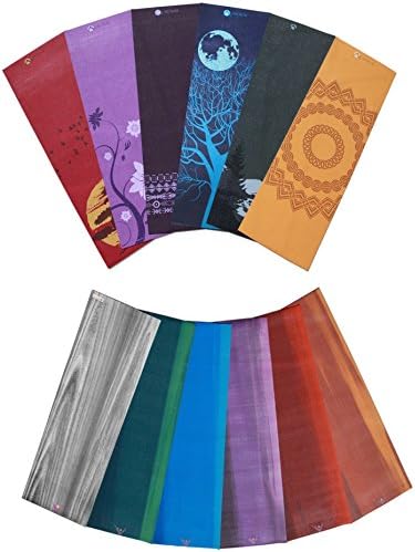 AURORAE Classic/Printed Extra Thick and Long Yoga Mat. Slip Free Rosin included