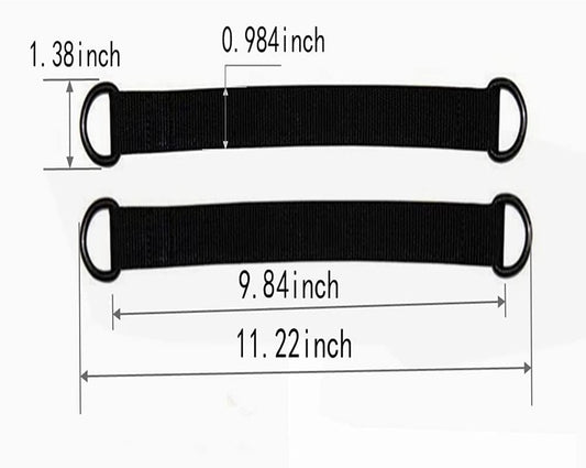 Short Straps Tree Swing Strap Hanging Kit,Hammock Straps 2 Pcs 9.84inches with 2 Pcs Heavy Duty Hook Clasps for Swing Hammocks Yoga Seat Sandbags Gym Equipment Pulley System