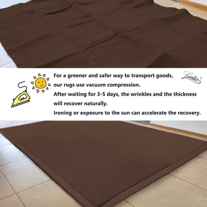 Loartee Coral Velvet Crawling Rugs & Play Mat (6'7"x9'2", Light Green) for Toddler Children & Yoga Exercise