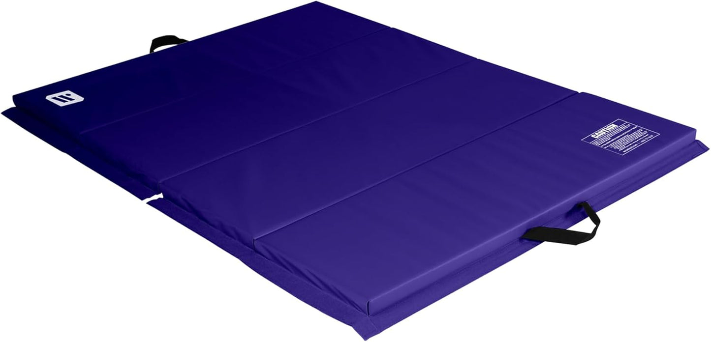 We Sell Mats - 4 ft x 6 ft x 2 - Personal Fitness & Exercise Mat for Home Workout - Lightweight and Folds for Carrying – All Purpose Gym Mat – Thick Mat for Yoga, Pilates, Stretches, Floor Exercises