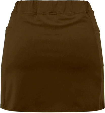 SHAOBGE Athletic Yoga Culottes for Women Solid Color Elastic Shorts Summer Lightweight High Waist Skinny Joggers Skirt 2024