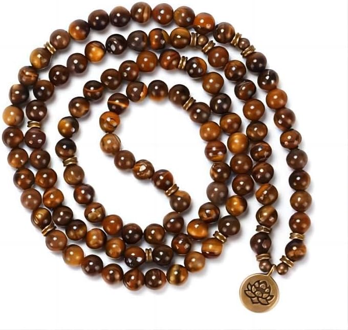 Mala Bead Strand Bracelet, 108 Buddhist Prayer Beads Yoga Meditation Green Malachite Beads Necklace Women man
