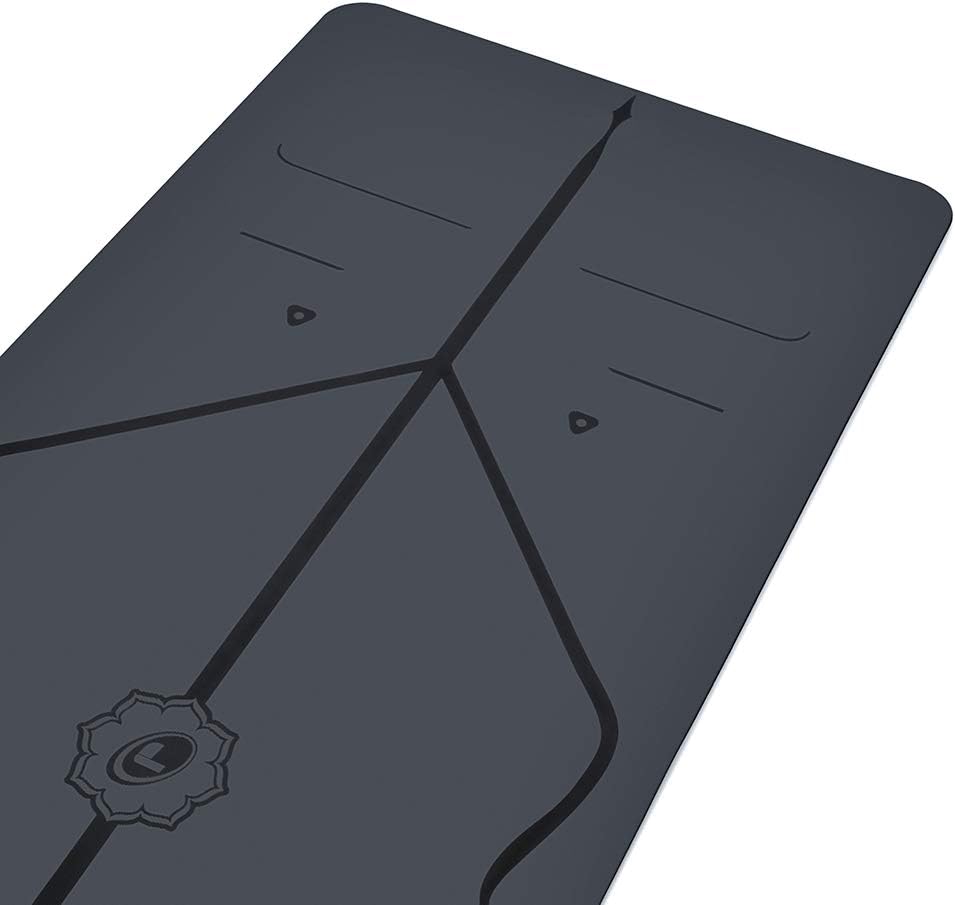 Liforme Travel Yoga mat – Patented Alignment System, Warrior-Like Grip, Non-Slip, Eco-Friendly, Ultra-Lightweight and Sweat Resistant, Made with Natural Rubber
