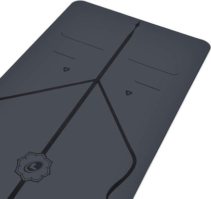 Liforme Travel Yoga mat – Patented Alignment System, Warrior-Like Grip, Non-Slip, Eco-Friendly, Ultra-Lightweight and Sweat Resistant, Made with Natural Rubber