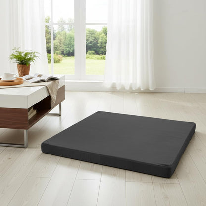 Velvet Zabuton Meditation Mat - Large Floor Pillow for Adults & Yoga Meditation Cushion - High Density Foam Floor Seating with Washable Cover, 31x31 Inch (Green)