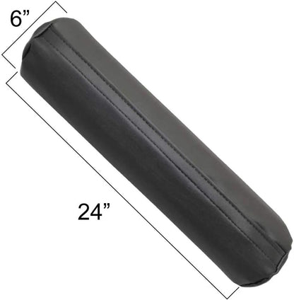 Rehabilitation Advantage Body Positioning Black Cylinder Bolster 8" X 24"