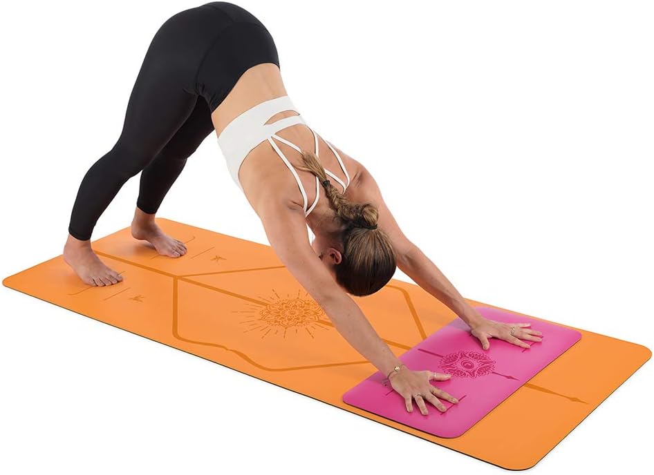 Liforme Yoga Pad - Patented Alignment System, Warrior-like Grip, Non-slip, Eco-friendly, 4.2mm Thick Pad for Knee, Elbow and Hand Support