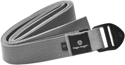 Hugger Mugger Cinch Cotton Yoga Strap - Super Strong Cotton, Quiet Cinch-Style Buckle, Long Length Great for Taller People