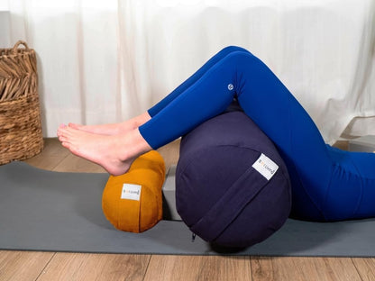 Sol Living Yoga Bolster Pillow Rectangular Meditation Cushion Cotton Meditation Accessories for Restorative Yoga Meditation Pillow Yoga Pillow Firm Body Pillow Bolster Pillow for Legs Removable Cover