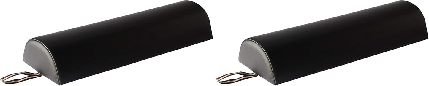6"x26" 3/4 Round Massage Bolster - Black