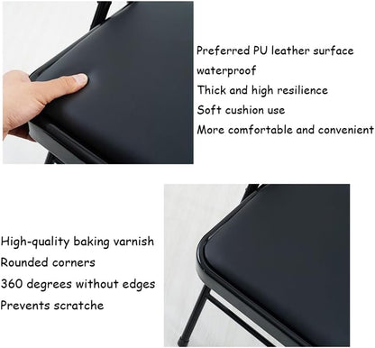 Yoga Chair, Metal Yoga Chair, Iyengar Yoga Chair,Backless Yoga Chair Portable Folding Yoga Chair Non-Slip Feet Covers,Black-45 * 42 * 80cm
