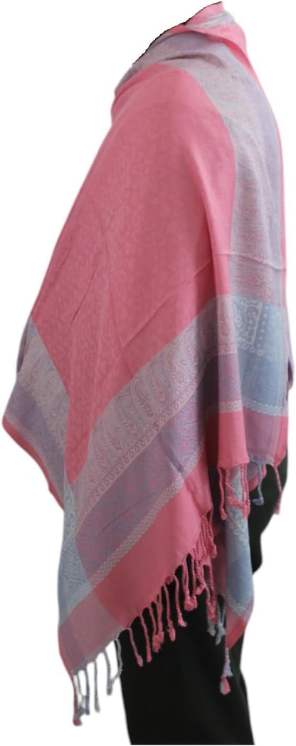 Handloom Wool Meditation Shawl, Oversized Wrap Throw, Gift for Men and Women