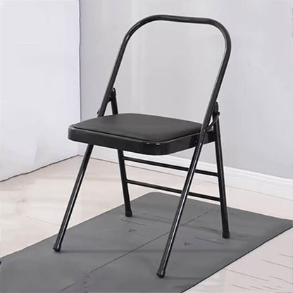 Yoga Inversion Chair, Iyengar Yoga Chair,Pilates Chair,Backless Yoga Chair Prop,Home Exercises Reinforced Design,Black