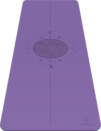 Grippiest Mat - Wet or Dry - Body Alignment. Plants A Tree. Natural Rubber Bottom.Extra Long and Wide for Comfort. Suitable Also for Hot Yoga. (72" x 24" x 4.5mm) Home Workout Mat. Non-slip.