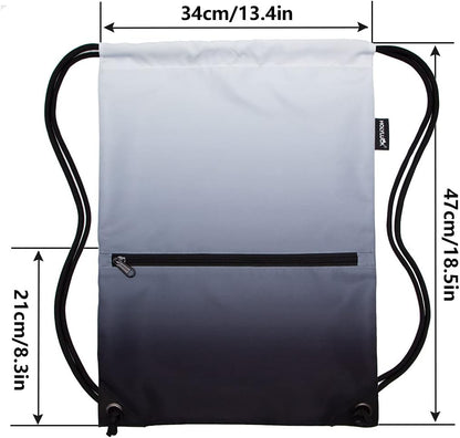 HOLYLUCK Drawstring Backpack Bag Sport Gym Sackpack - Colors A