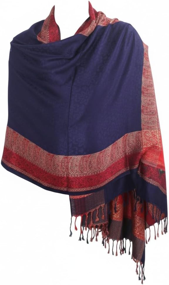 Handloom Wool Meditation Shawl, Oversized Wrap Throw, Gift for Men and Women