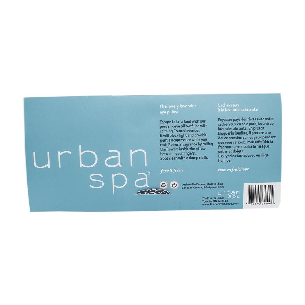 Urban Spa The Lovely Lavender - Mask, Eye Pillow, 1.0 Count, (Pack of 1)