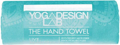 yogadesignlab | The Hand Towel | Premium Non Slip Hand Towel | Designed in Bali | Colorful Eco Printed + Quick Dry + Soft | Hot Yoga, Bikram, Ashtanga, Sport, Barre, Travel (Pearl)