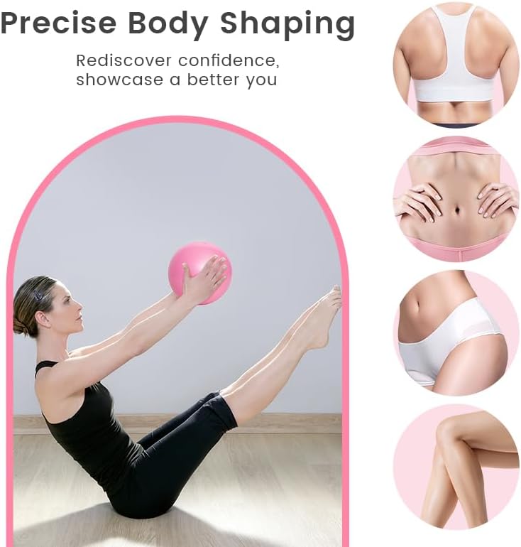 Home Pilates Essentials Kit for Women, with 5 Resistance Bands - Magic Circle Pilates Kit for Home Toning, Includes Yoga Ball, Stretch Strap & Gym Bag (13-Piece Complete Starter Set)