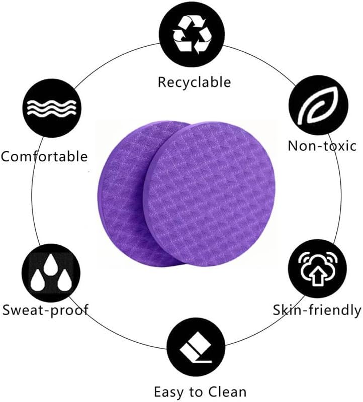 2-piece set yoga knee pads and exercise mats - super thick anti slip support for thick boards, gardening, push ups, knees, Pilates, and floor exercises - knees, elbows, wrists