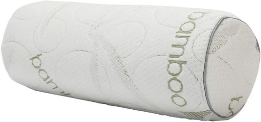 Kingnex Bolster Roll Pillow for Sleeping on Back or Side Under Knee to Relief Lower Back Pain Between Legs for Side Sleepers Cylinder Pillow with Removable Cover 20x8