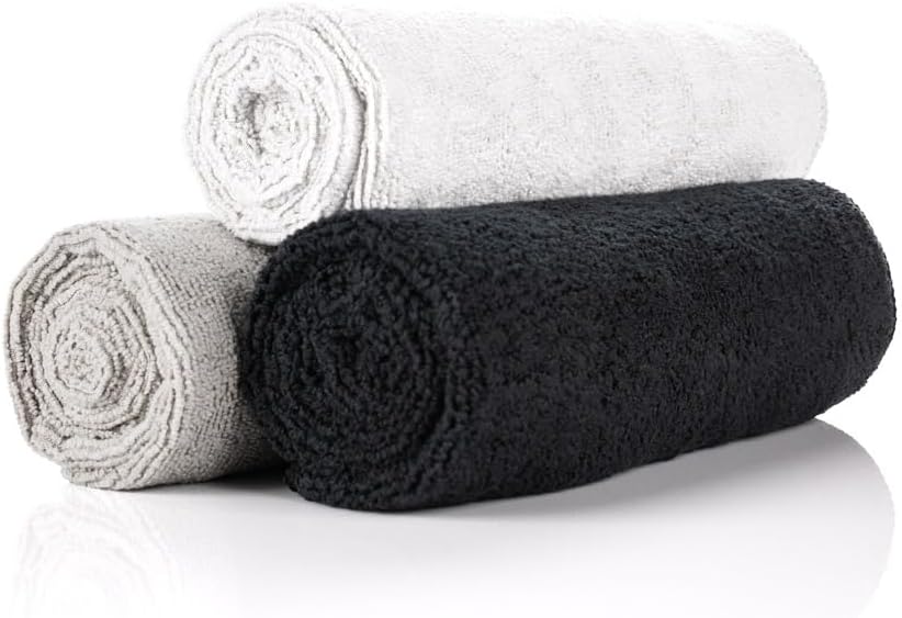 The Rag Company - Sport & Workout Towel - Gym, Exercise, Fitness, Spa, Ultra Soft, Super Absorbent, Fast Drying Premium Microfiber, 320gsm, 16in x 27in, Lavender - Pack of 3
