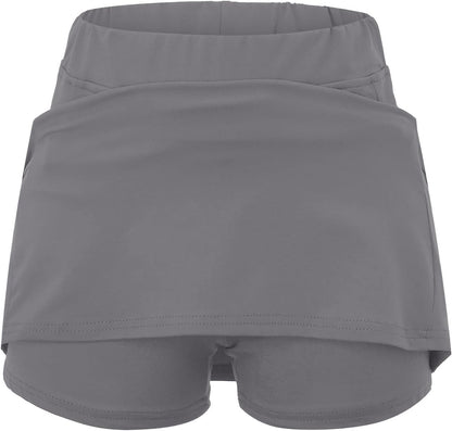 SHAOBGE Athletic Yoga Culottes for Women Solid Color Elastic Shorts Summer Lightweight High Waist Skinny Joggers Skirt 2024
