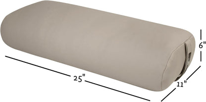 Hugger Mugger Standard Yoga Bolster - Firm, Supportive, Handmade, Durable