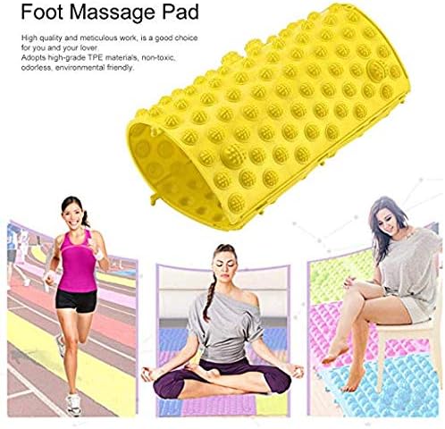 Foot Massage Mat Massage Pad Acupressure Mat Bathroom Mat Yoga Mat Outdoor Game 2 PCS (Blue)
