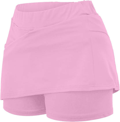 SHAOBGE Athletic Yoga Culottes for Women Solid Color Elastic Shorts Summer Lightweight High Waist Skinny Joggers Skirt 2024