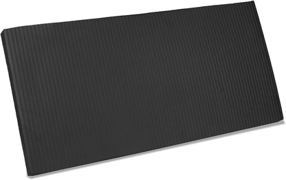 Yoga Knee Pad Cushion Yoga Mat Thick Kneeling Pads Support for Knees, Wrists Elbows, Non-Slip - Earth-Friendly Knee Pads for Yoga, Pilates, Floor Workouts - Knee Cushion, Black Yoga Mat, 24x12.2 Inch