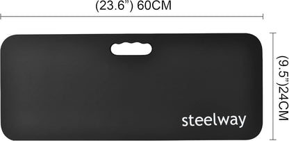 Yoga Knee pads, Extra Thick and Soft Knee Cushion, Long Knee Pads Cushions for Gardening, Exercise, Fitness, Baby Bath, Yoga-Black