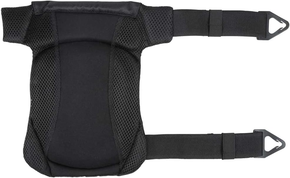 KLEIN TOOLS 60344 Knee Pads, Hinged Gel Knee Pads with Slip Resistant Rubber Caps, Quick-Release Clips and Adjustable Straps, Black
