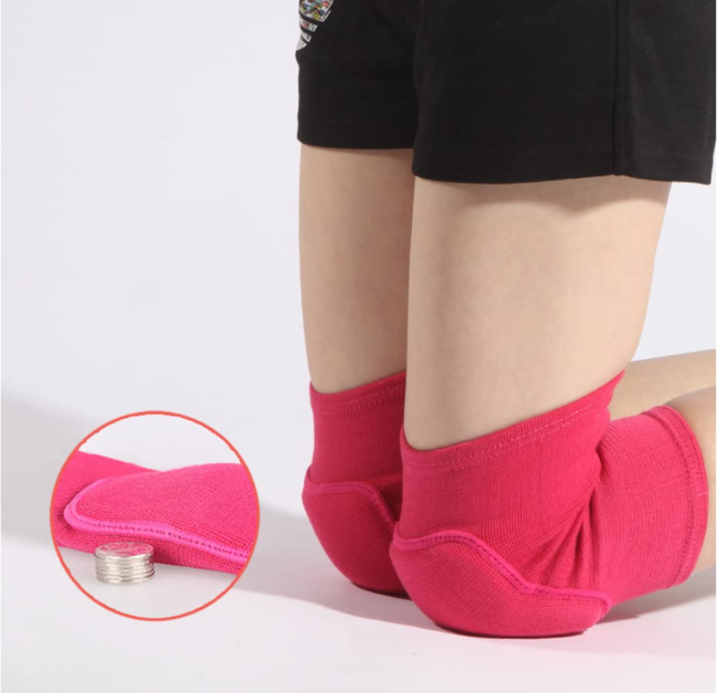 Men Women Protective Knee Pads, Anti-Slip Padded Sponge Knee Brace Knee Support for Football Volleyball Dance Skating Basketball Sports (Medium,Nude)