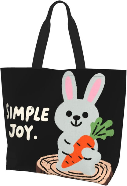 Tote Shoulder Bag Large Durable Reusable Eco-friendly Handbag Lightweight Stylish for Daily Use-19.7x15.7x5.9 Inch - Colors B