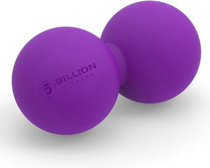5BILLION FITNESS Peanut Massage Ball - Double Lacrosse Massage Ball & Mobility Ball for Physical Therapy - Deep Tissue Massage Tool for Myofascial Release, Muscle Relaxer, Acupoint Massage