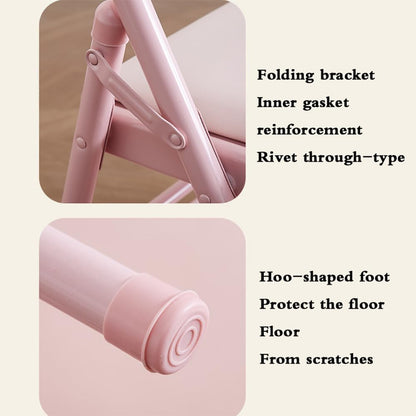 Yoga Auxiliary Chair,Yoga Auxiliary Chair with Detachable Lumbar Back Support Metal Folding Chair Balance Handstand Training Tool,Black