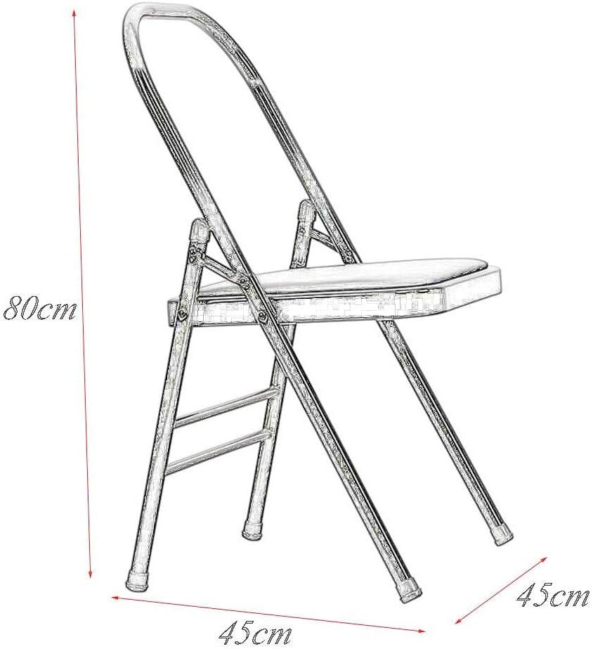 Folding Yoga Chair,Iyengar Yoga Chair,Pilates Yoga Chair,Backless Yoga Chair,Back Exercise Tool,Sturdy and Stable,Yoga Inversion Chair, Black