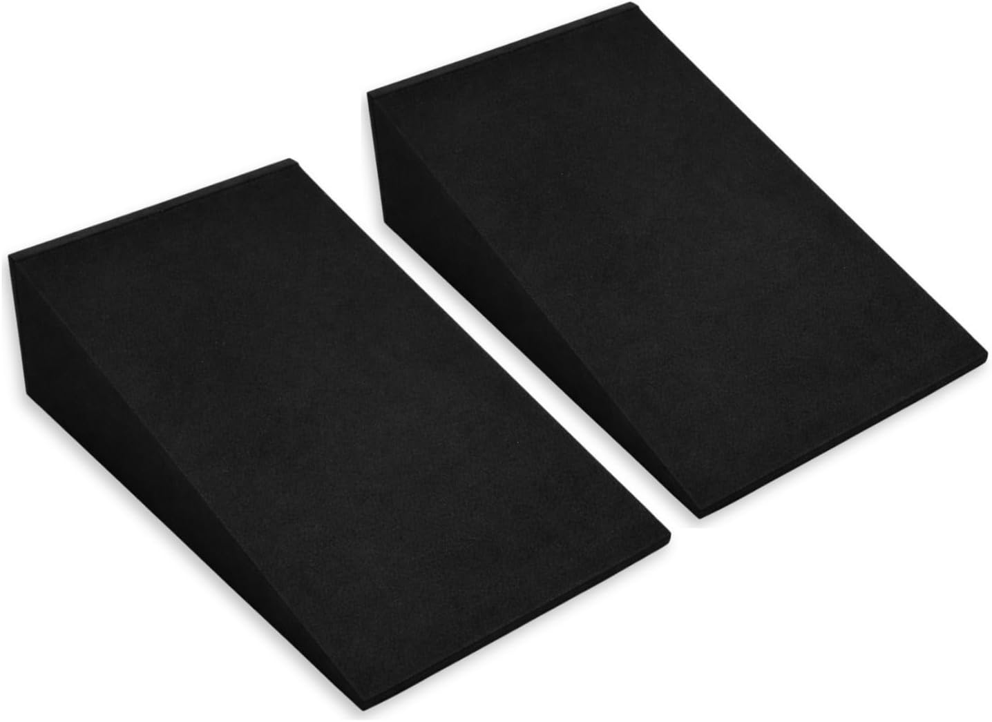 2Pcs Heel Elevated Squat Wedge 12° Incline Workout Wedge for Squats 9.69''x5.94''x2.4'' Foot Wedges for Exercise,Calf Stretching and Physical Therapy