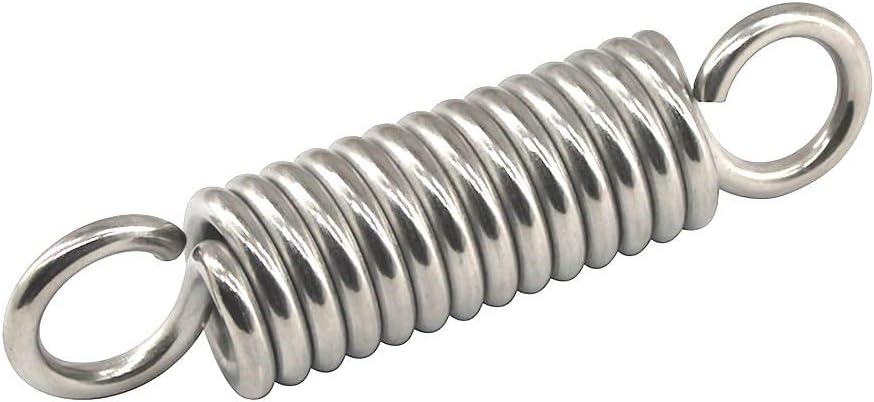 304 Stainless Steel Heavy Duty Hammock Chair Hanging Spring Swing Damping Spring Hook Loadability 550LB Suspension for Sandbag Yoga Pack of 1