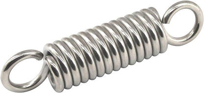 304 Stainless Steel Heavy Duty Hammock Chair Hanging Spring Swing Damping Spring Hook Loadability 550LB Suspension for Sandbag Yoga Pack of 1