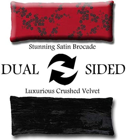 Handmade Luxe Serenity Eye Pillow - All-Natural Flaxseed - Unscented or Lavender Scented – Weighted Eye Mask for Yoga, Meditation, Hot & Cold Therapy