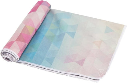 yogadesignlab | The Hand Towel | Premium Non Slip Hand Towel | Designed in Bali | Colorful Eco Printed + Quick Dry + Soft | Hot Yoga, Bikram, Ashtanga, Sport, Barre, Travel (Tribeca Sand)