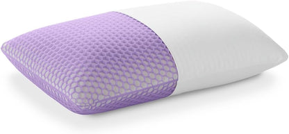 Purple Harmony Pillow – Talalay Latex Foam Cooling Pillow for Combo or Side Sleepers, 360º Hex GelFlex Grid for No-Pressure Support and Luxurious Weightless Feel - Standard, Medium Feel, Low Height