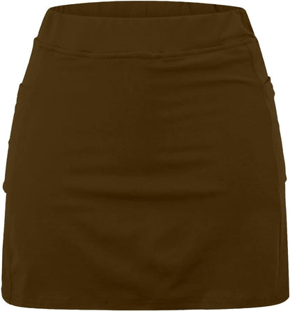 SHAOBGE Athletic Yoga Culottes for Women Solid Color Elastic Shorts Summer Lightweight High Waist Skinny Joggers Skirt 2024