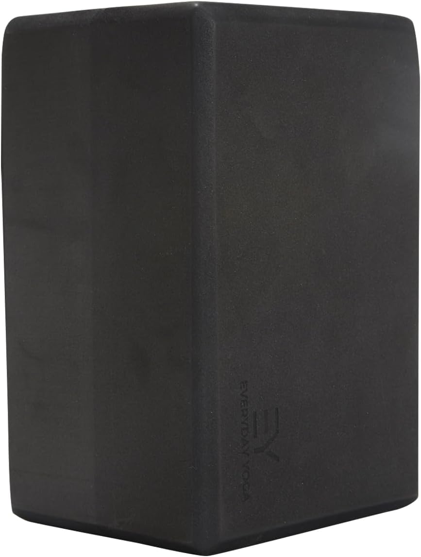 Everyday Yoga Premium Foam Block - Non-Slip High-Density Yoga Block for Balance, Stability & Stretching, EVA Foam Support, Multi Colors (Single Block)