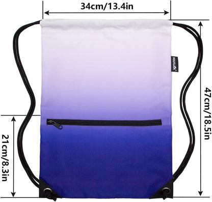 HOLYLUCK Drawstring Backpack Bag Sport Gym Sackpack - Colors A