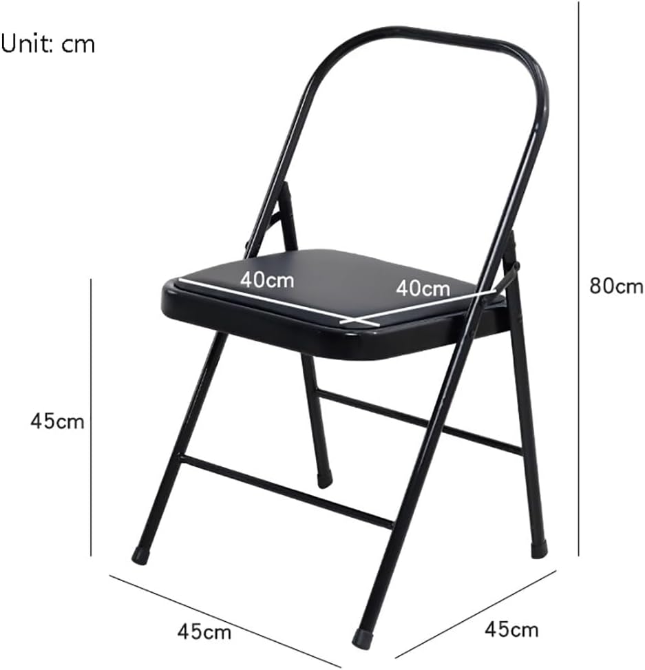 Iyengar Yoga Chair,Double Beam Design,Pilates Yoga Chair,Folding Yoga Chair,Backless Yoga Chair with Non-Slip Foot Pads,Portable Yoga Chair,Adult Yoga Chair